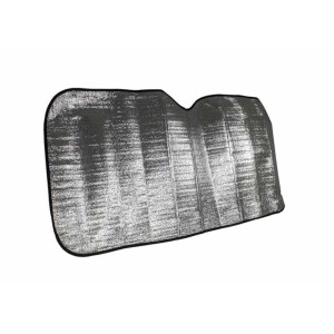 Parasole auto argentato per parabrezza, accessorio interno auto.