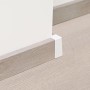Angolo esterno Kaindl, set da 2 pezzi, per battiscopa 50/18 in bianco. Accessori per laminato e parquet.