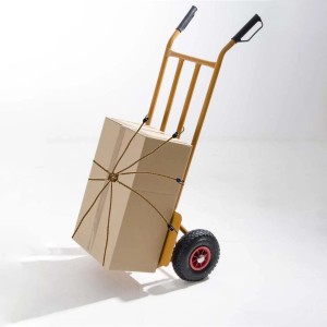 Pacco su carrello fissato con tenditore t.b.t.
