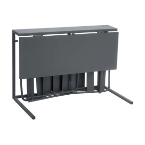 Tavolo da balcone grigio piegato della categoria Mobili da balcone.