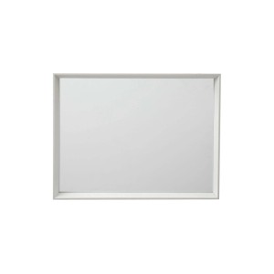 Specchio con cornice moderna 30x40x3 cm bianco