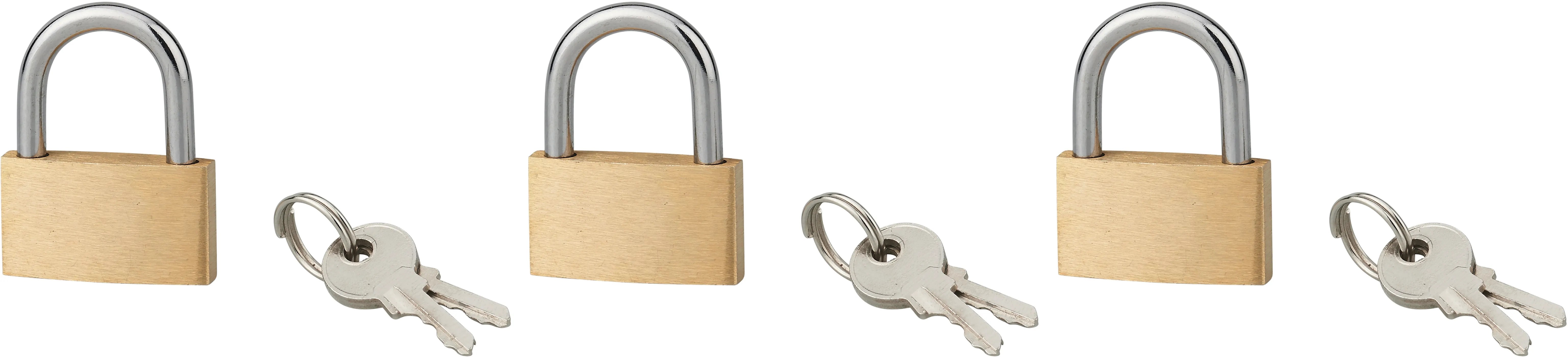 BURG-WÄCHTER - Set Di Lucchetti 4 Pezzi Ad Apertura Con Chiave Unica ⌀ Larghezza Corpo 30 Mm