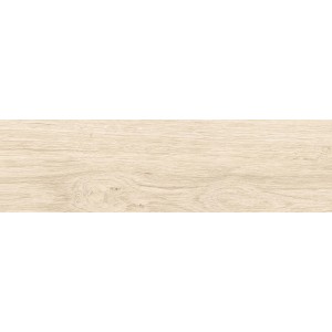 Piastrella per pavimenti chiara effetto legno, ideale per spazi abitativi.