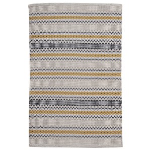 Stuoie t.b.t. a motivi con strisce beige, oro e nere.