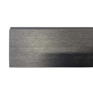 Listone in WPC effetto legno teck 15x2,1x177 cm antracite