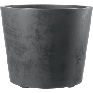 Vaso per piante Deroma Millennium antracite con rotelle, Ø 59 cm.