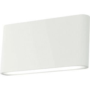 Applique LED t.b.t. bianca rettangolare per montaggio a parete.
