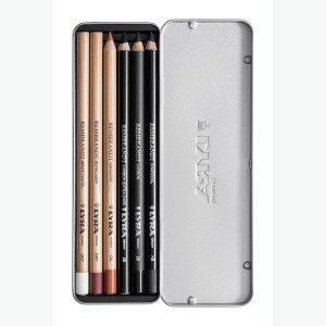 Set di matite da disegno Lyra Rembrandt in astuccio di metallo per Materiali per dipingere.