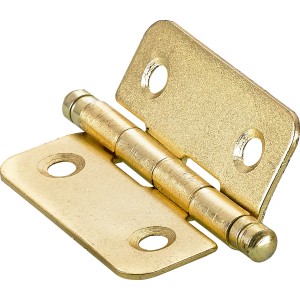 Cerniera decorativa Hettich, 40x35 mm, ottonata, per ferramenta per mobili.