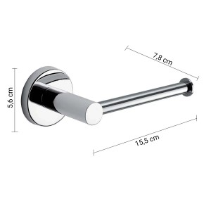 Accessorio doccia t.b.t., effetto cromato con dimensioni.