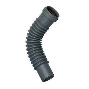 Curva grigia t.b.t. Manicotti HT con pieghe.