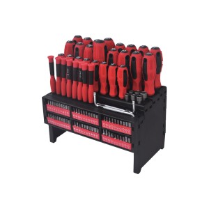 Set di cacciaviti t.b.t. con inserti e supporto.