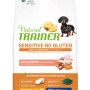 Natural Trainer Sensitive cibo secco per cani, senza glutine, con salmone e ananas.