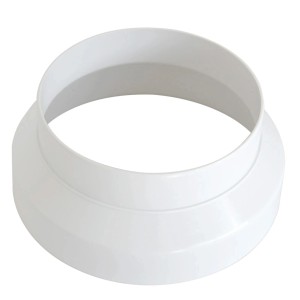 Connettore per condotto dell'aria t.b.t. bianco per sistemi di ventilazione.