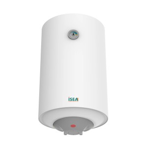 Scaldabagno t.b.t. ISEA bianco con indicatore di temperatura.