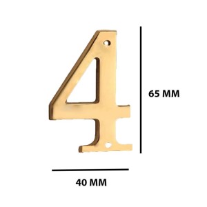 Numero civico acciaio 4