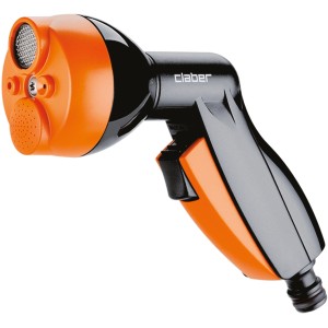 Pistola a spruzzo da giardino arancione e nera per irrigazione t.b.t.