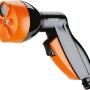 Pistola a spruzzo da giardino arancione e nera per irrigazione t.b.t.