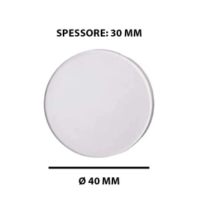 t.b.t. Accessorio per lavatrice, forma rotonda, diametro 40 mm, spessore 30 mm.
