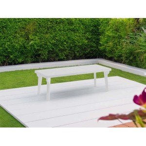 Tavolo allungabile da giardino Bergen 160-220x90x74 cm bianco