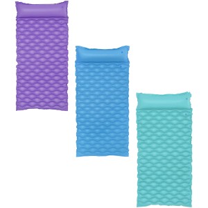 Materassino gonfiabile Bestway Float'n Roll, 213x86 cm, in viola, blu e turchese.