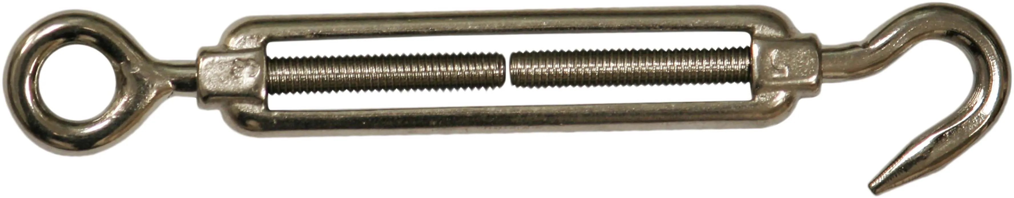 Accessori Esterni Tenditore Corda In Acciaio Inox M6 - Con Gancio E Occhiello | 2 Pezzi Per Tende E Stendibiancheria Tenditore Corda Acciaio Inox - Foto 6