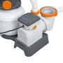 Pompa filtro a sabbia Bestway con timer, 5.678 l/h, 230 W, per piscine. Sistema di filtraggio con prefiltro e tubi.