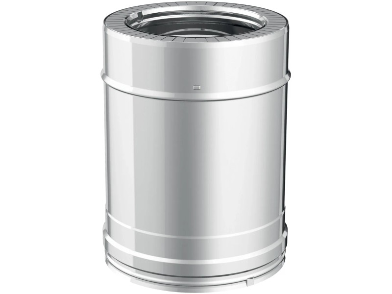 Tubo 25 Cm Doppia Parete Esterno In Acciaio Interno In Plastica - Foto 4