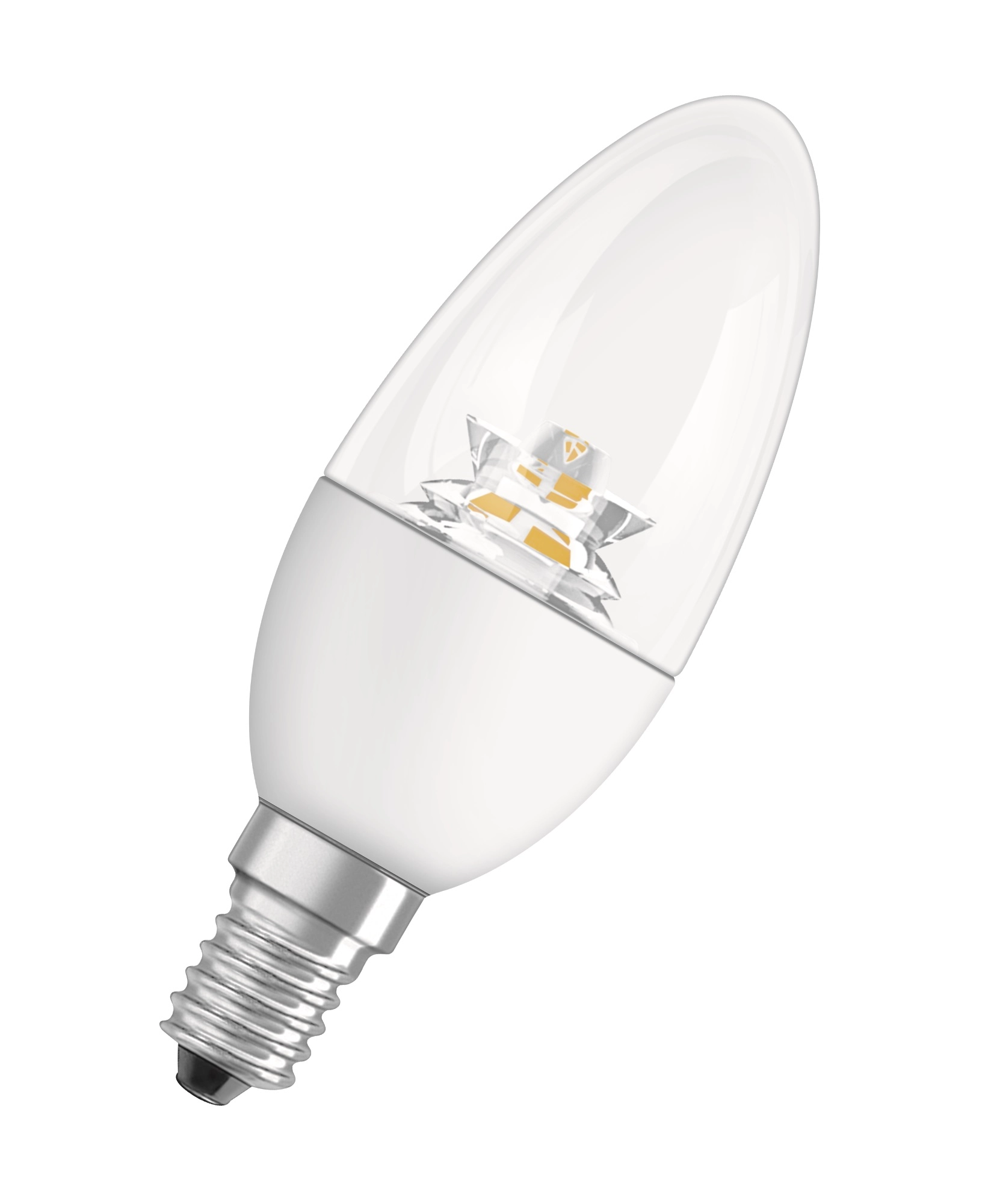 Osram lampadina LED forma a candela E14 6 W bianco caldo chiaro