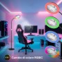 Lampada LED da terra Windy con ventilatore 1380 lm luce calda metallo nero_7