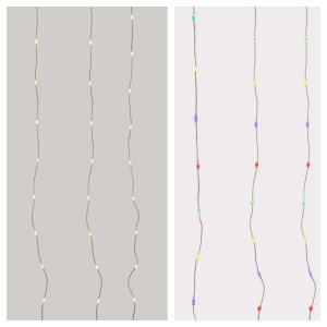 t.b.t. catene luminose per esterni con LED bianco caldo e colorati.