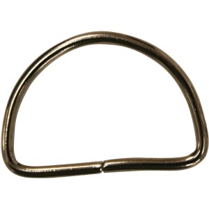 Anello a D in metallo, adatto come Anelli e rondelle di sicurezza.