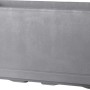 Fioriera Deroma Cosmo, 78 cm, grigio cenere, in plastica con riserva d'acqua per interni ed esterni.