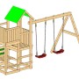 Gioco da giardino Chester con scivolo e altalene 308x335xh245 cm_4