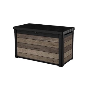 Baule da esterno Deco 100G 123x62x71 cm 380 l noce