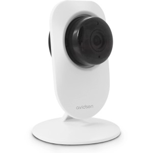 Telecamera di sorveglianza Avidsen, telecamera IP bianca per la videosorveglianza domestica.