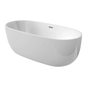 Vasca freestanding ovale Batabanó 150 cm bianco in acrilico
