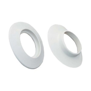 t.b.t. bianco per accessori per tubi, due forme diverse.