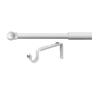 Kit scorritenda t.b.t. bianco con supporto per tende e tendaggi.