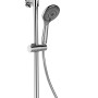 Sistema doccia Wenko Watersaving Chrome con soffione e doccetta.
