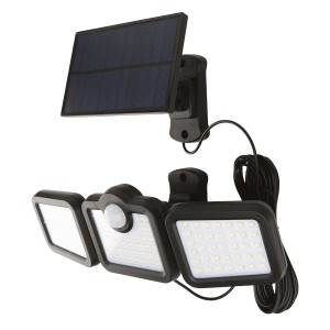 t.b.t. Faretto solare da esterno con sensore di movimento, ideale per giardino e cortile.