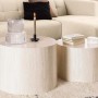 Set 2 tavolini da salotto legno Motrik effetto travertino beige tondo h40 cm_3