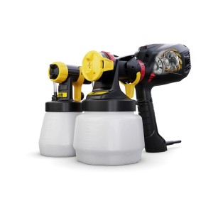 Pistola a spruzzo t.b.t. con contenitore, nero/giallo.