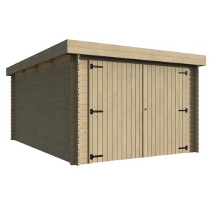 Garage in legno Blockhaus Argo sp 28 mm 2,24x3,49x4,81 m 16,79 m²