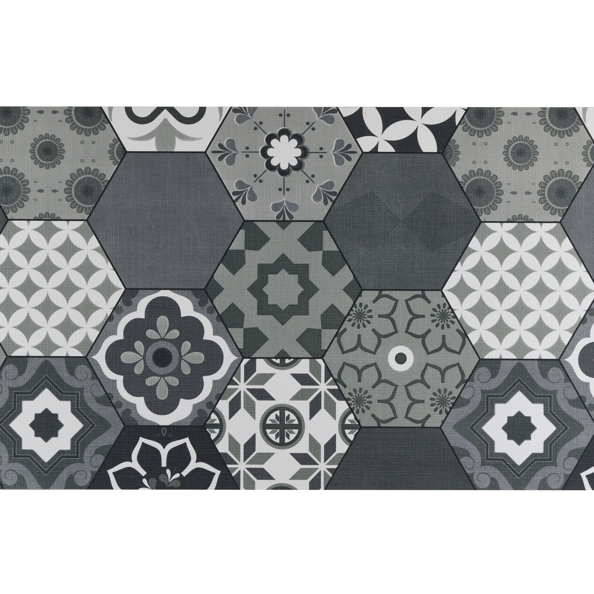 Tappeto Floor marmo grigio 45 x 75 cm