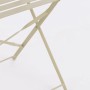 Dettaglio: Sedia pieghevole del set bistrot AUSTIN, acciaio, beige.