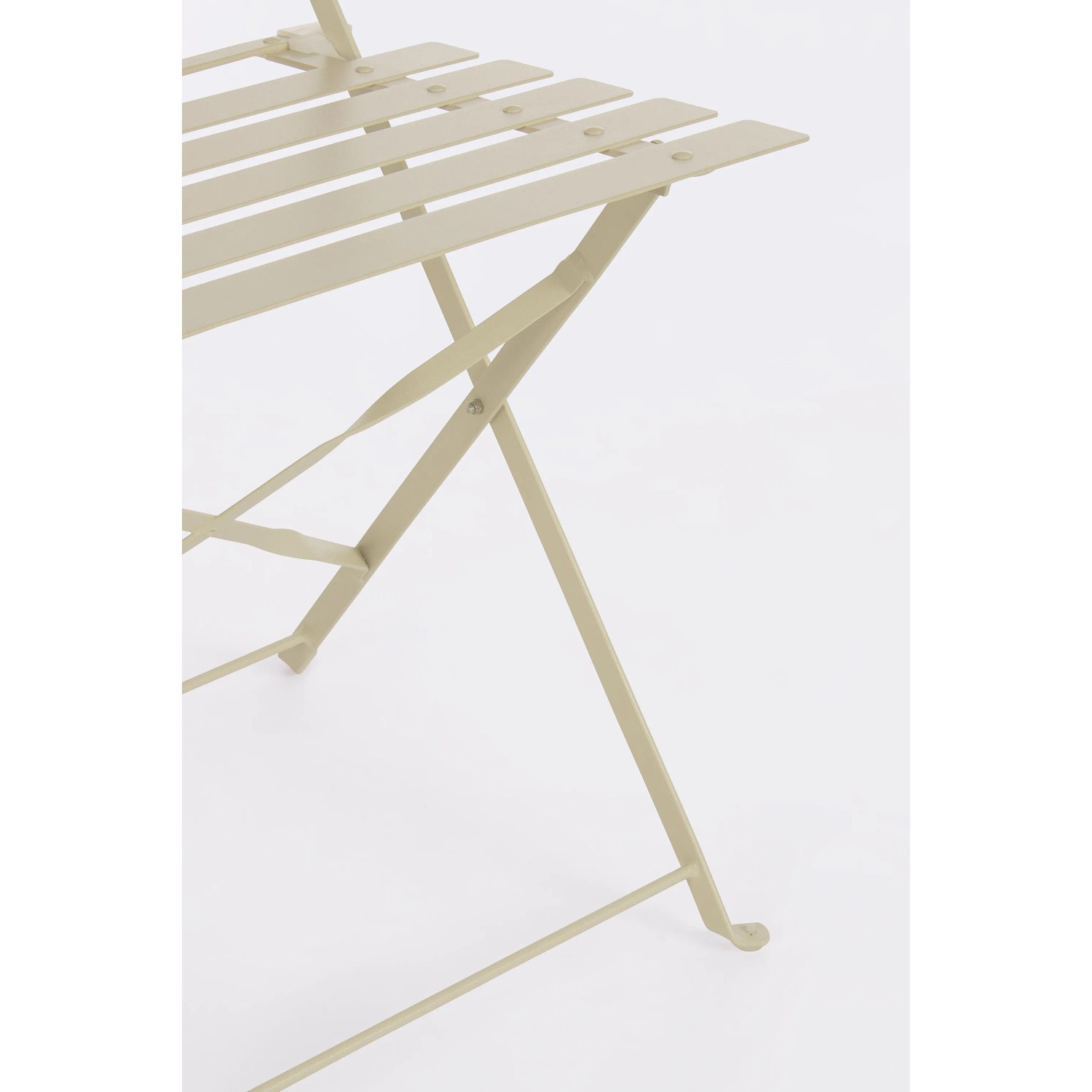 Dettaglio: Sedia pieghevole del set bistrot AUSTIN, acciaio, beige.