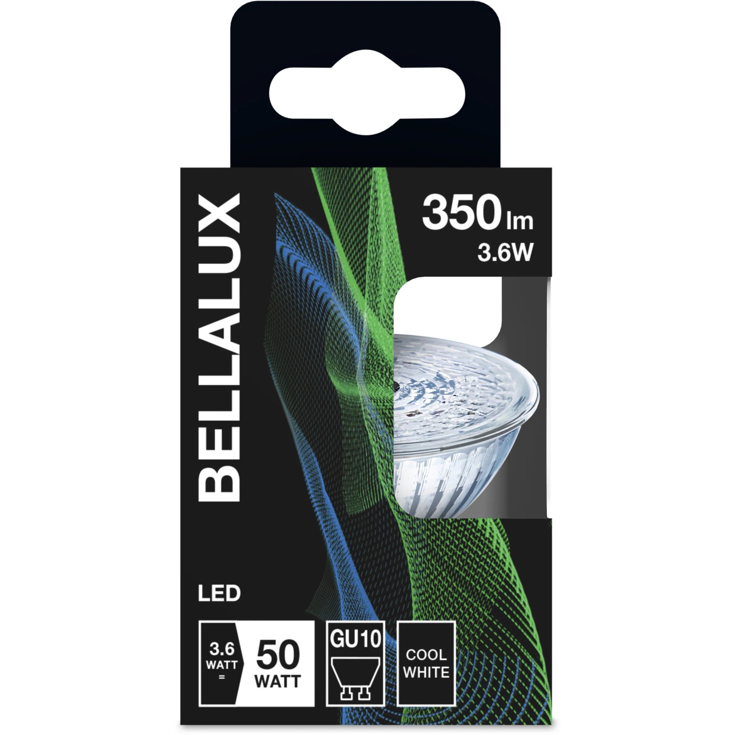 Lampadina LED Bellalux GU10, 4,3 W, bianco neutro, 350 lm, 5,2x5 cm. A risparmio energetico e di lunga durata.
