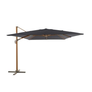 Ombrellone sospeso rettangolare Bonbeach con custodia 3x4 m antracite
