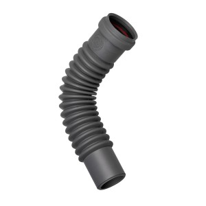 Tubo Manicotti HT grigio, flessibile e ondulato.